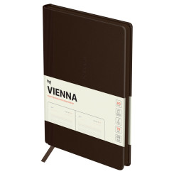 Ежедневник недатированный BG Vienna. Dark brown - А5 - 136 листов - Тёмно-коричневый