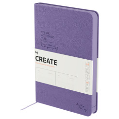 Ежедневник недатированный BG Create. Purple - А5 - 136 листов - Фиолетовый