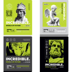 Тетрадь BG Невероятный мир - А5 - 48 листов - Клетка