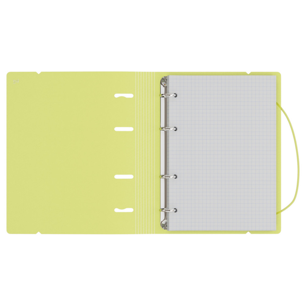 Тетрадь на кольцах BG Neon с резинкой - А5 - 120 листов - Желтая Тетрадь на кольцах BG Neon с резинкой - А5 - 120 листов - Желтая