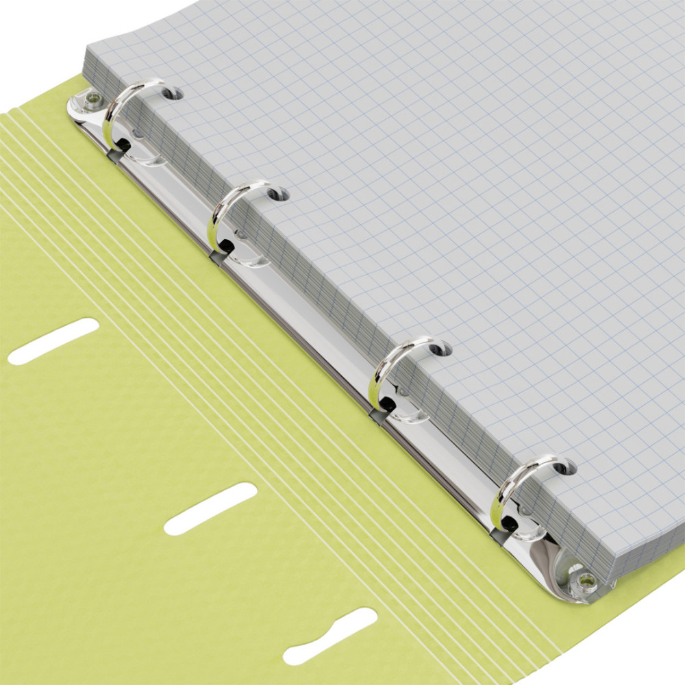 Тетрадь на кольцах BG Neon с резинкой - А5 - 120 листов - Желтая Тетрадь на кольцах BG Neon с резинкой - А5 - 120 листов - Желтая