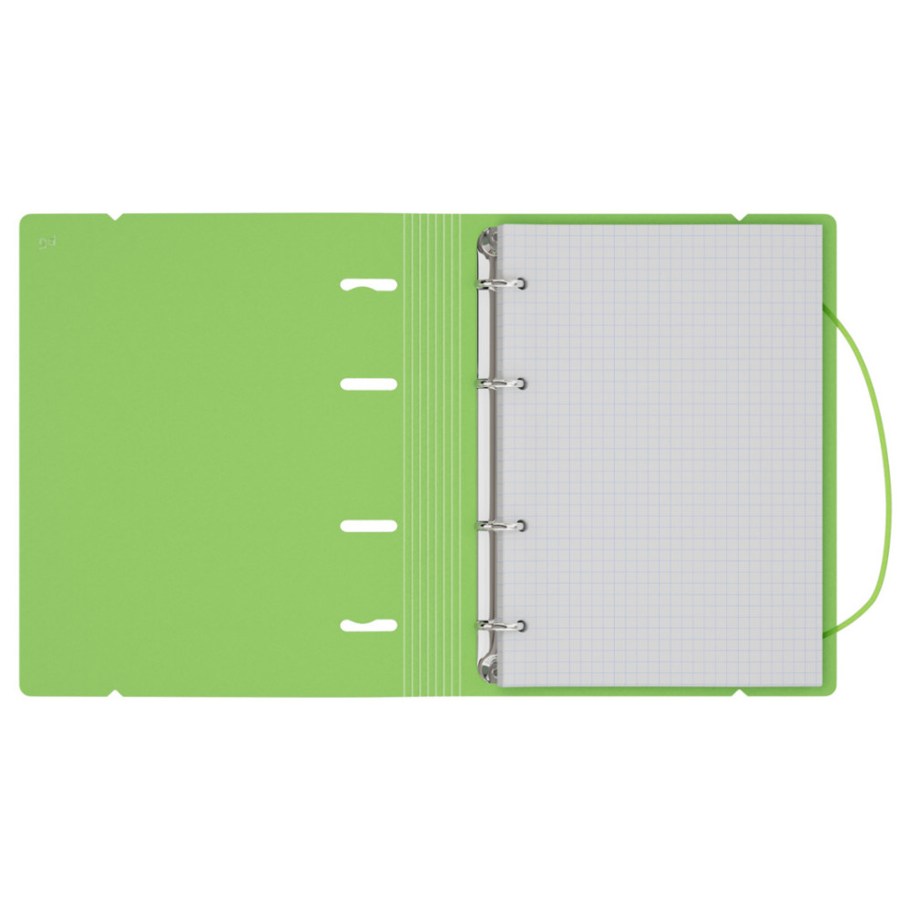 Тетрадь на кольцах BG Neon с резинкой - А5 - 120 листов - Салатовая Тетрадь на кольцах BG Neon с резинкой - А5 - 120 листов - Салатовая