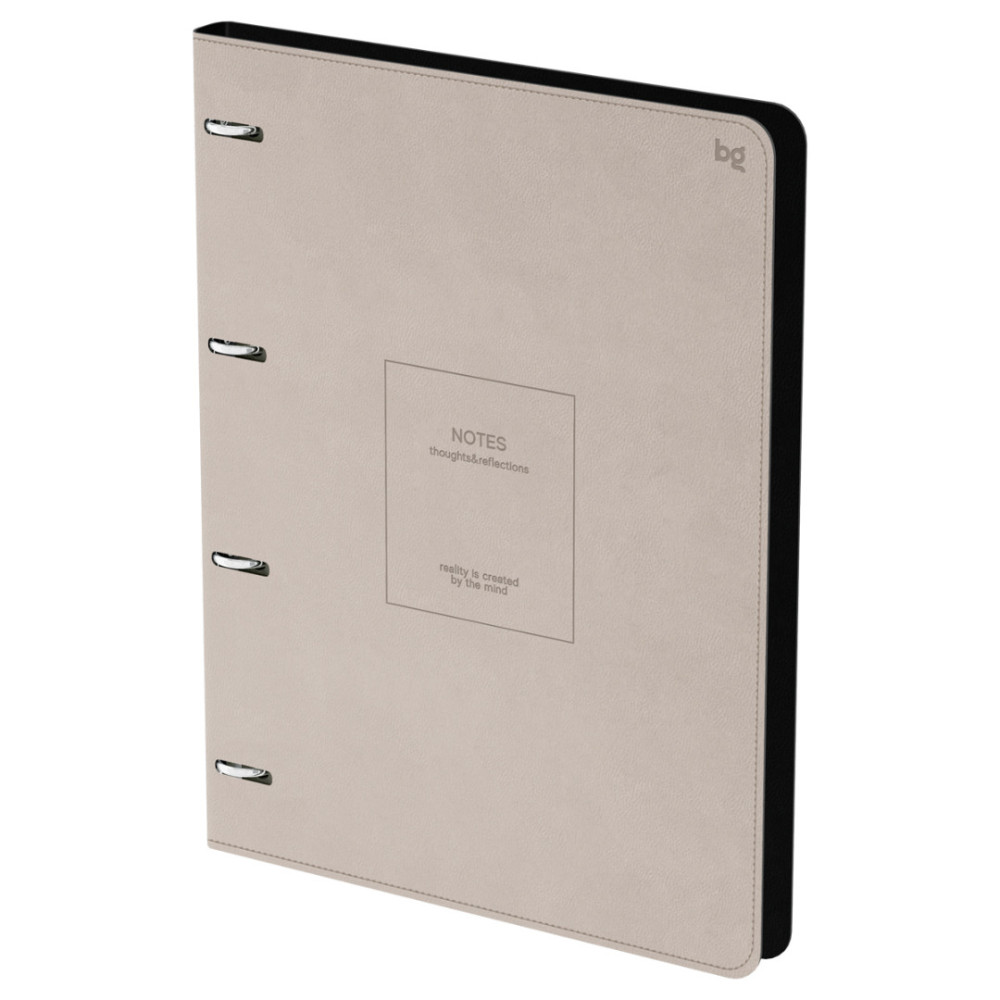 Тетрадь на кольцах BG Моно - А4 - 120 листов - Клетка - Бежевая Тетрадь на кольцах BG Моно - А4 - 120 листов - Клетка - Бежевая