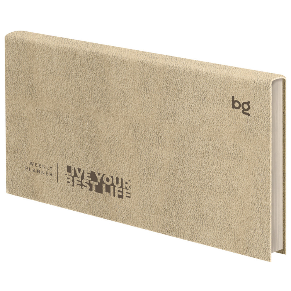 Еженедельник недатированный BG Waltz.Beige metallic - А6 - 64 л - Бежевый Еженедельник недатированный BG Waltz.Beige metallic - А6 - 64 л - Бежевый
