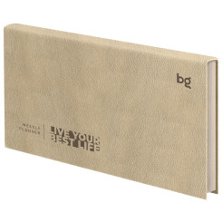Еженедельник недатированный BG Waltz.Beige metallic - А6 - 64 л - Бежевый