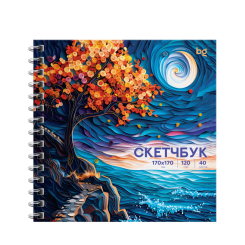 Скетчбук BG Звездная ночь - 170*170 мм - 40 листов