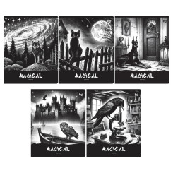 Тетрадь полуобщая BG Магия - А5 - 48 листов - Клетка