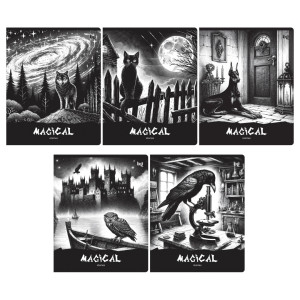 Тетрадь полуобщая BG Магия - А5 - 48 листов - Клетка