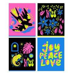 Тетрадь BG Неоновое лето - А5 - 48 листов - Клетка