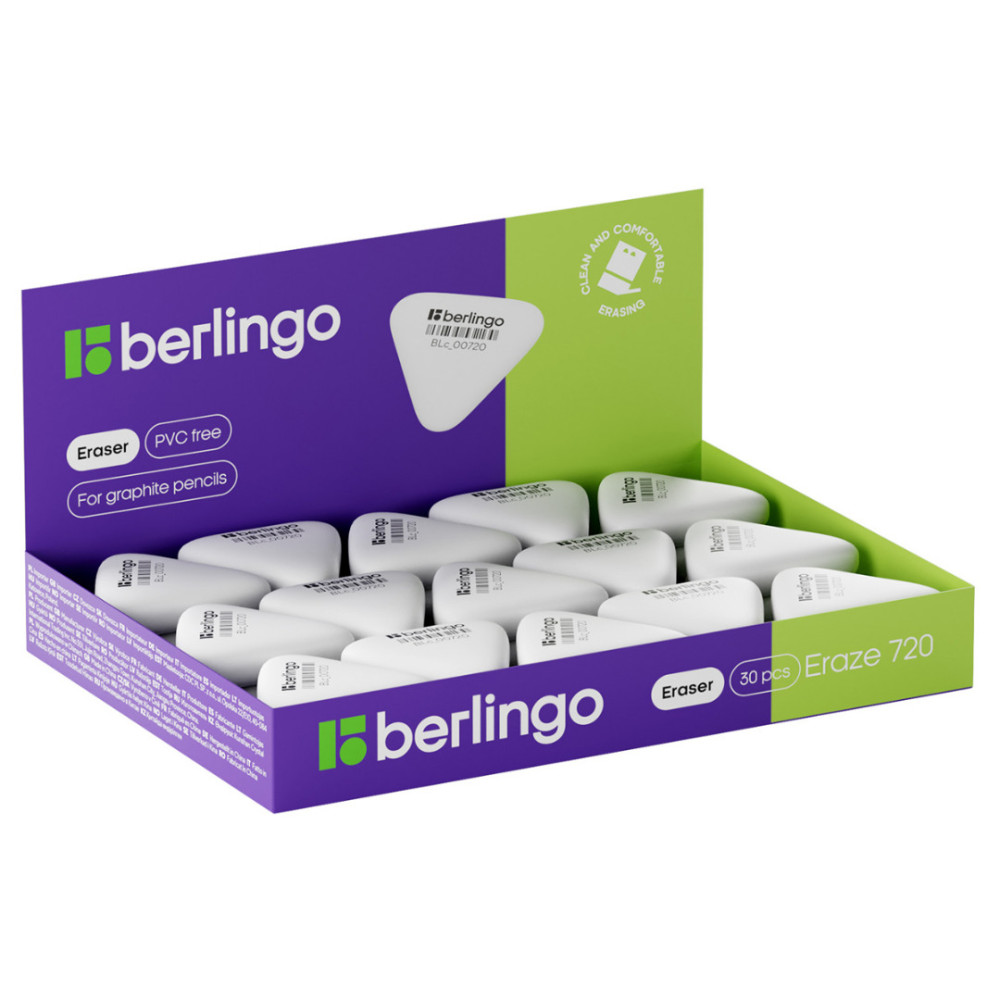 Ластик Berlingo Eraze 720 - 34*33*9 мм - Белый Ластик Berlingo Eraze 720 - 34*33*9 мм - Белый