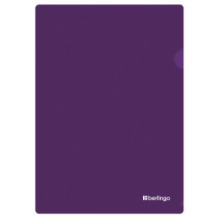 Папка-уголок Brauberg Soft Touch - 200 мкм - Фиолетовая