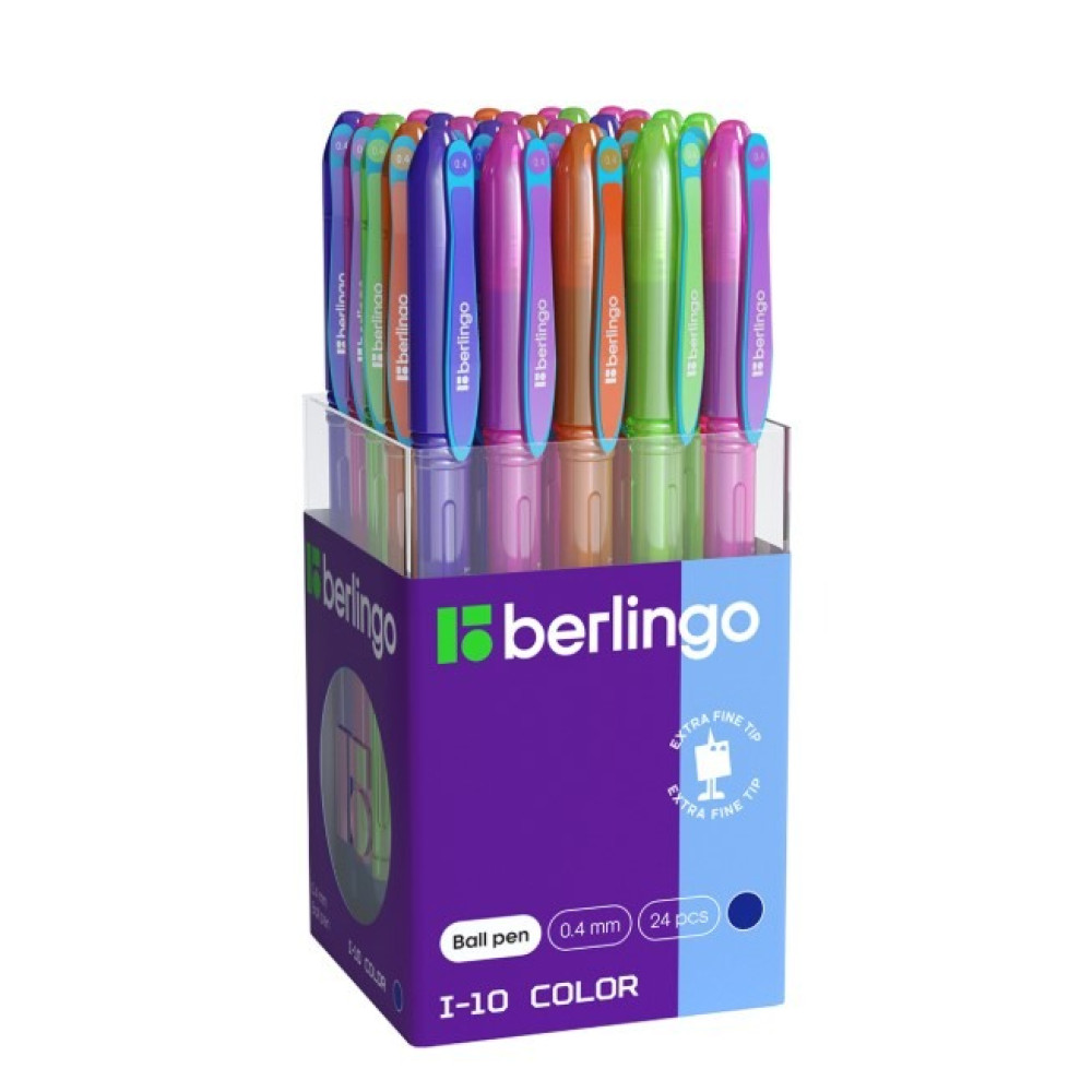 Ручка шариковая Berlingo I-10 Color - 0,4 мм - Синяя Ручка шариковая Berlingo I-10 Color - 0,4 мм - Синяя