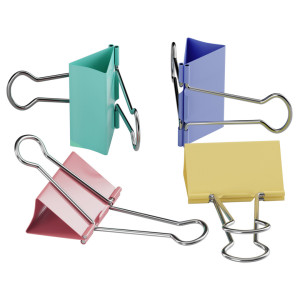 Зажимы для бумаг Berlingo - 32 мм - Цветные