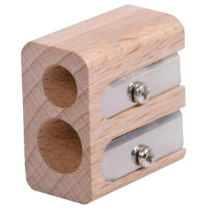 Точилка деревянная Berlingo Green Series - 2 отверстия