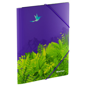 Папка на резинке Berlingo Flower Art - А4 - 600 мкм - Рисунок