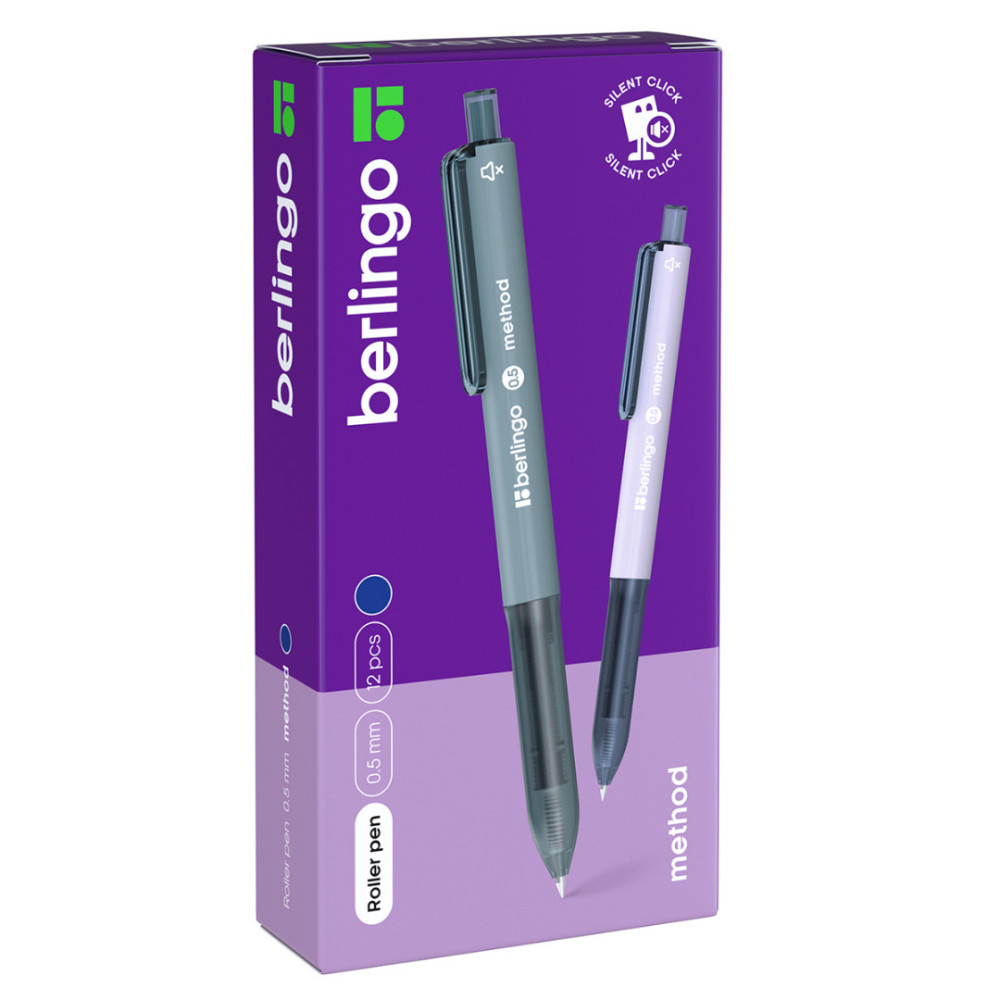 Авторучка-роллер Berlingo Method - 0,5 мм - Синяя Авторучка-роллер Berlingo Method - 0,5 мм - Синяя