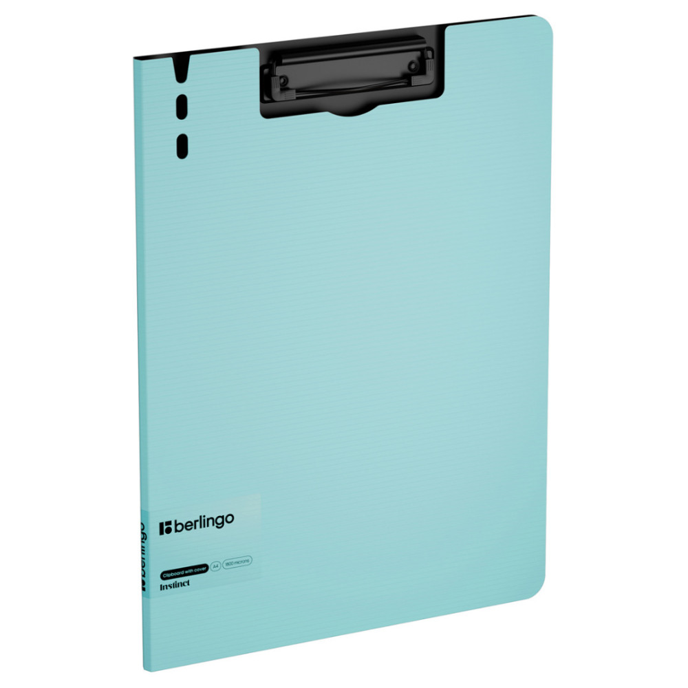 Папка-планшет с зажимом Berlingo Instinct - А4 - Пластик - Аквамарин Папка-планшет с зажимом Berlingo Instinct - А4 - Пластик - Аквамарин
