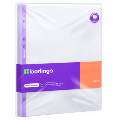 Файлы с перфорацией Berlingo Mirror - А4 - 40 мкм - Глянцевые - 100 шт