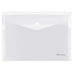 Папка-конверт Berlingo No Secret на кнопке - 200 мкм - А4 - Прозрачная