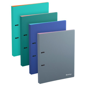 Папка на 2 кольца Berlingo Soft Touch Pro - А4 - 24 мм - Ассорти