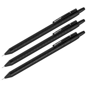 Автокарандаш Berlingo Doubleblack - НВ - 0,5 мм - С ластиком