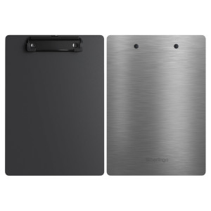 Планшет с зажимом Berlingo Steel - А5 - Полифом - Серебристый