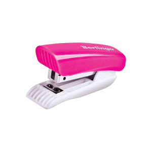 Степлер mini Berlingo Blitz - № 24/6, 26/6 - 15 листов - Розовый