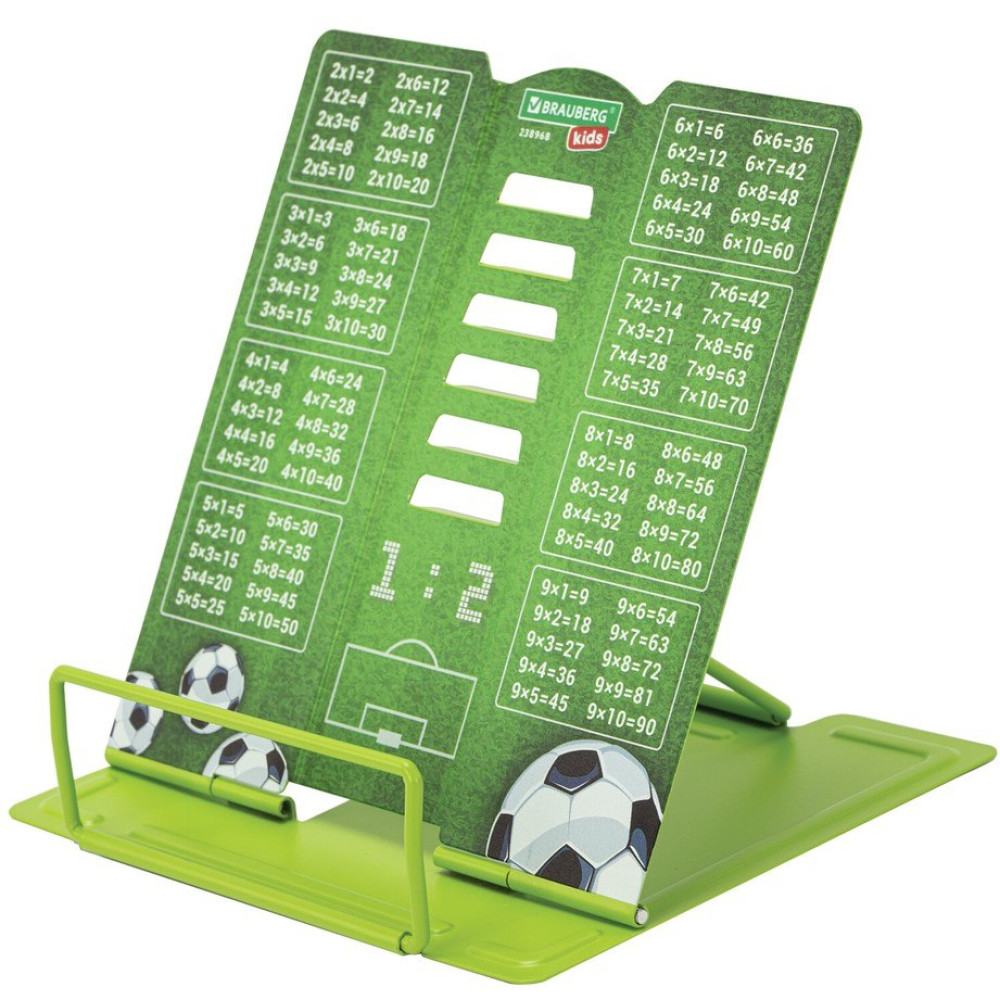 Подставка для книг Brauberg Kids mini Football с таблицей умножения - Металлическая Подставка для книг Brauberg Kids mini Football с таблицей умножения - Металлическая