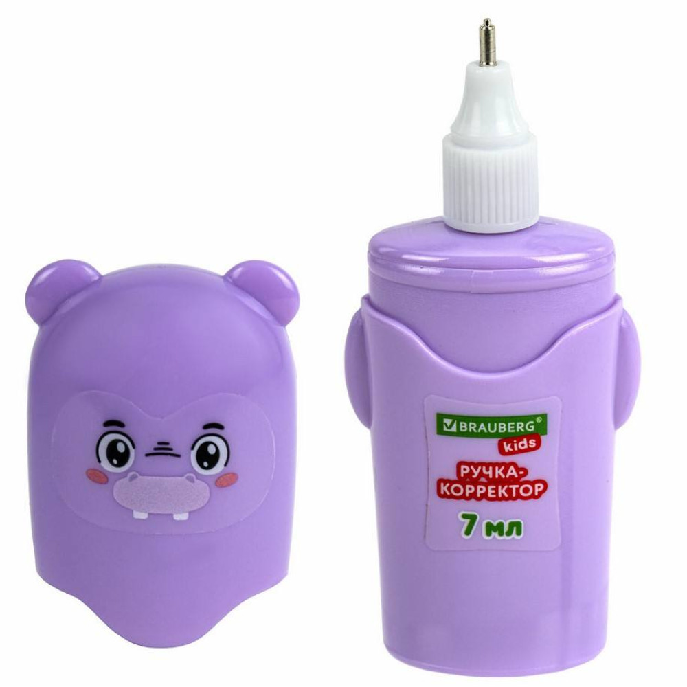 Корректор-ручка Brauberg Kids Зверята - 7 мл - Металлический наконечник Корректор-ручка Brauberg Kids Зверята - 7 мл - Металлический наконечник