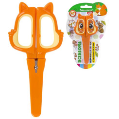 Ножницы Brauberg Kids Белочка с чехлом - 130 мм Ножницы Brauberg Kids Белочка с чехлом - 130 мм