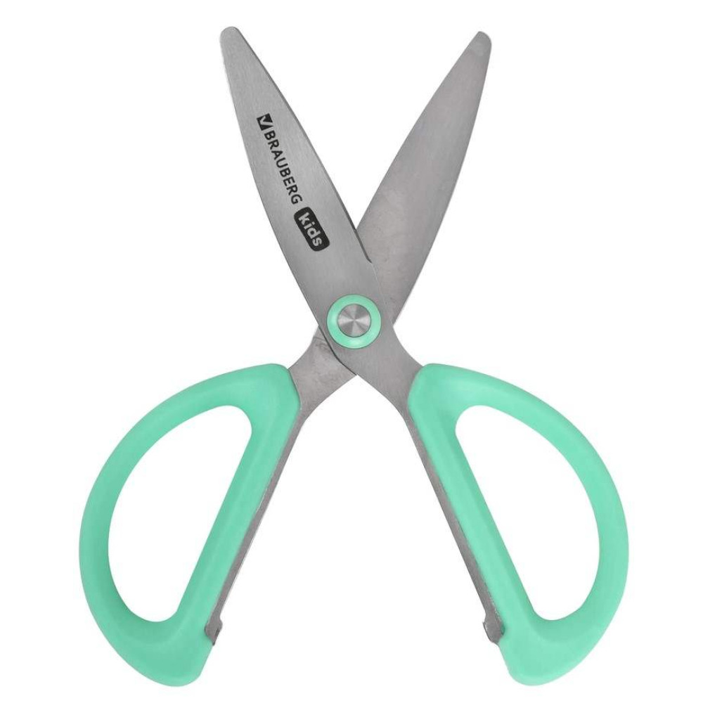 Ножницы Brauberg Kids с чехлом - 137 мм Ножницы Brauberg Kids с чехлом - 137 мм