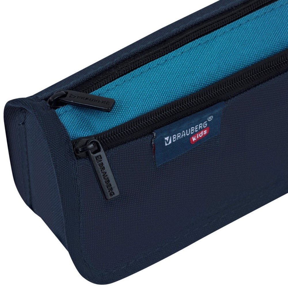 Пенал-косметичка Brauberg Kids Dark blue - 220*100*60 мм - 2 отделения - Глубокий синий Пенал-косметичка Brauberg Kids Dark blue - 220*100*60 мм - 2 отделения - Глубокий синий