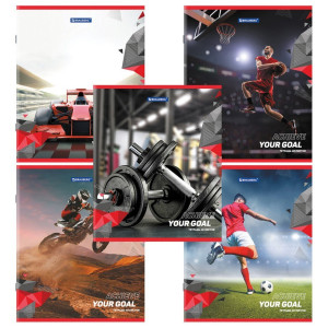 Тетрадь Brauberg Sport Club - А5 - 48 листов - Клетка