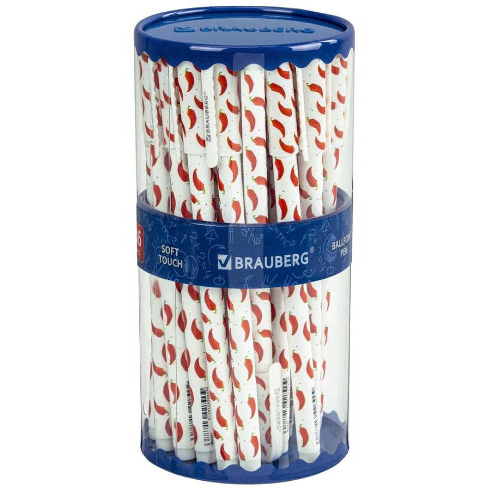 Ручка шариковая Brauberg Soft Touch Stick Chili Pepper - 0,7 мм - Синяя Ручка шариковая Brauberg Soft Touch Stick Chili Pepper - 0,7 мм - Синяя