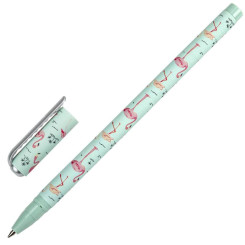 Ручка шариковая Brauberg Soft Touch Stick Flamingo - 0,7 мм - Синяя