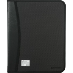 Папка деловая на молнии Brauberg - Пластиковая - Черная