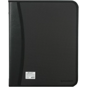 Папка деловая на молнии Brauberg - Пластиковая - Черная