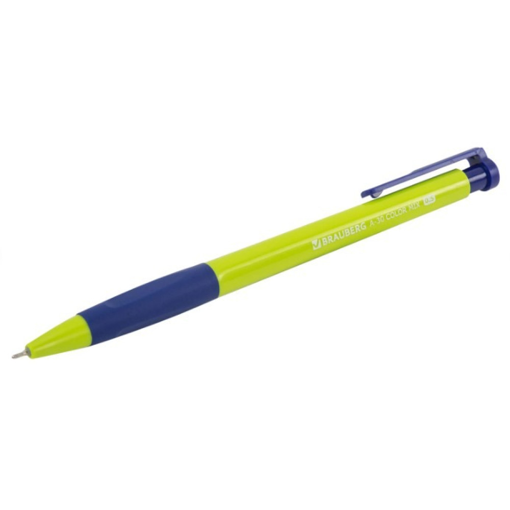 Ручка шариковая автоматическая Brauberg A-30 Color Mix Writing - 0,5 мм Ручка шариковая автоматическая Brauberg A-30 Color Mix Writing - 0,5 мм