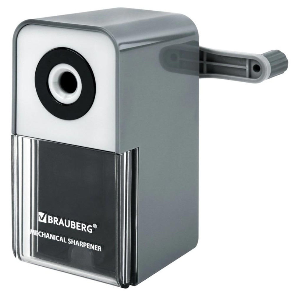 Точилка механическая Brauberg Classic - Настольная - Серая Точилка механическая Brauberg Classic - Настольная - Серая