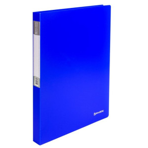 Папка на 2 кольцах Brauberg Neon - А4 - 25 мм - Неоновая синяя