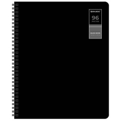 Тетрадь общая Brauberg Soft-Touch Black Classic - А5 - 96 л - На спирали - Клетка