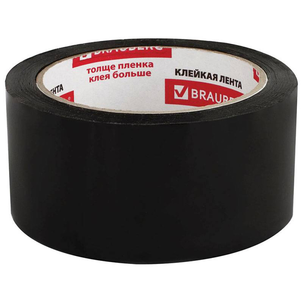 Скотч упаковочный Brauberg - 48 мм*66 м - Черный Скотч упаковочный Brauberg - 48 мм*66 м - Черный