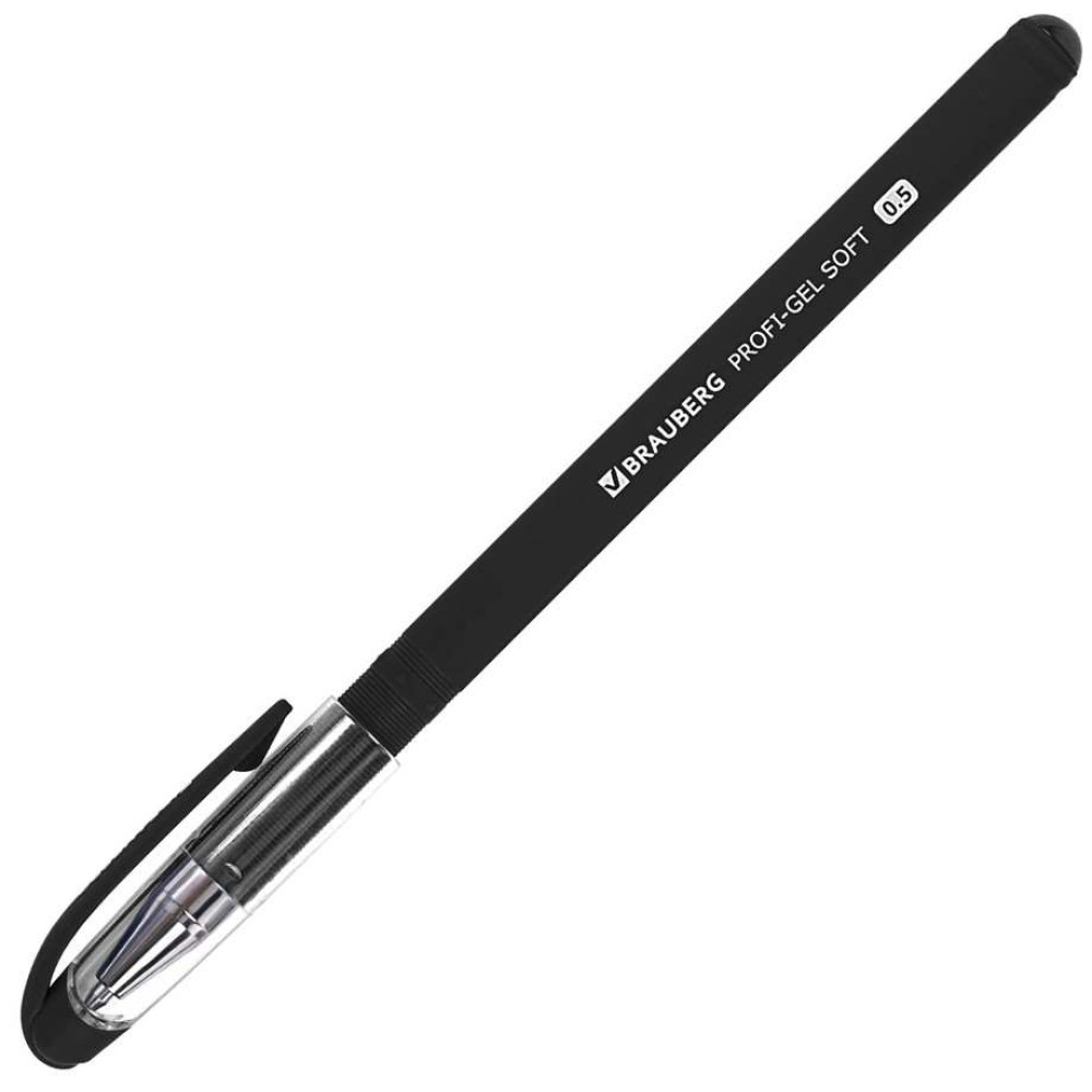 Ручка гелевая Brauberg Profi-Gel Soft - 0,5 мм - Чёрная Ручка гелевая Brauberg Profi-Gel Soft - 0,5 мм - Чёрная