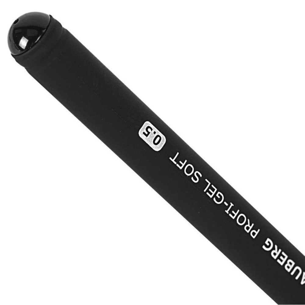 Ручка гелевая Brauberg Profi-Gel Soft - 0,5 мм - Чёрная Ручка гелевая Brauberg Profi-Gel Soft - 0,5 мм - Чёрная