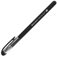Ручка гелевая Brauberg Profi-Gel Soft - 0,5 мм - Чёрная Ручка гелевая Brauberg Profi-Gel Soft - 0,5 мм - Чёрная