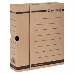 Короб архивный картонный Brauberg - 75 мм