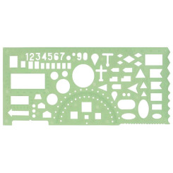 Линейка офицерская Brauberg - 65 элементов - 20 см