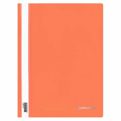 Скоросшиватель пластиковый Brauberg - А4 - 180 мкм - Оранжевый