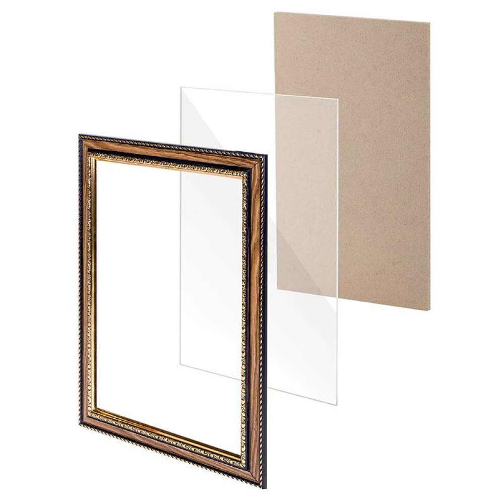 Фоторамка Brauberg Hit4 - 21*30 см - Орех с двойной позолотой Фоторамка Brauberg Hit4 - 21*30 см - Орех с двойной позолотой