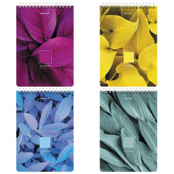 Блокнот Brauberg Яркие листья - А5 - На спирали - 80 листов